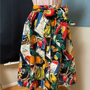 J. Crew Multicolor A-Line Skirt